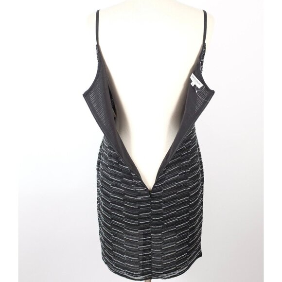 Giorgio Armani dress US 8 beaded embellished silver beads sequins - Picture 10 of 12